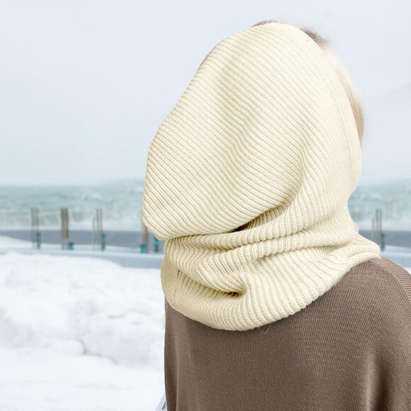 Unisex Camel, Beige Beanie Skull Cap with Drawstring Warm Winter Hats Outdoor main image 2